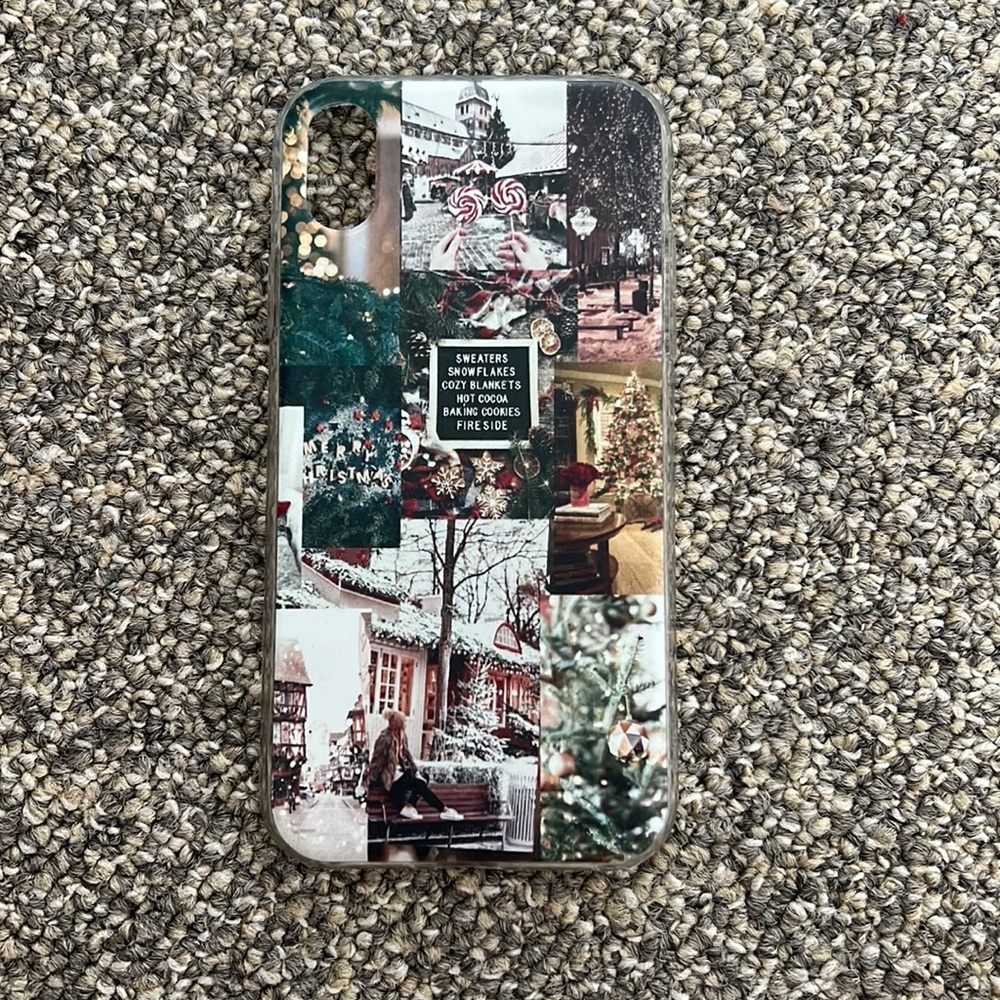 iPhone XR, Christmas collage, Shein phone case